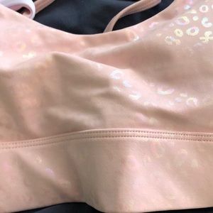 Pink Leopard Zyia light-n-tight strappy bra L